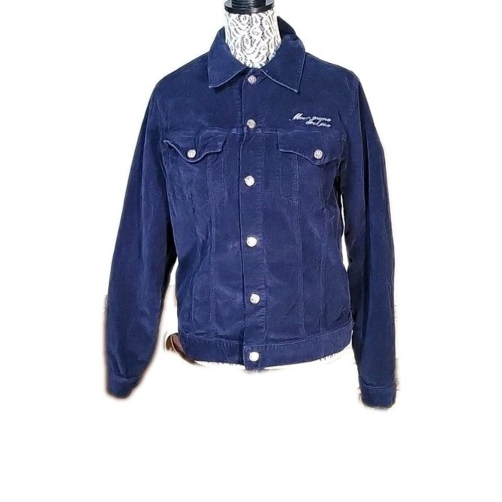 ZARA special edition lightweight Blue corduroy button down Shacket Large casual